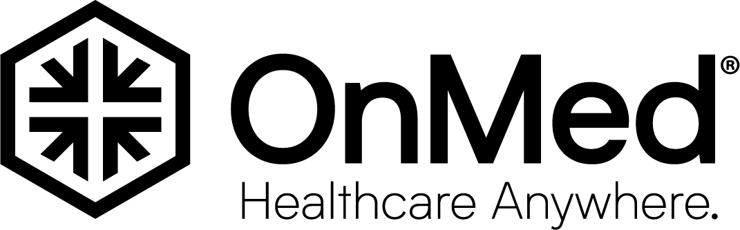 OnMed logo with Healthcare Anywhere tagline